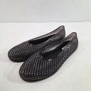 Steve Madder Gyzmo Jelly Fishnet Ballet Flats Grey Size 7